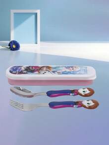 Disney Bộ đồ ăn hoạt hình Anna và Elsa trong phim Frozen: đĩa vuông, bát ren, bát có quai đơn, cốc hai màu, cốc có quai đơn bằng thép không gỉ, nĩa và thìa, bộ đồ ăn gia đình, tiệc sinh nhật, Giáng sinh, đẹp và bền. - Nhiều màu - Xem 19