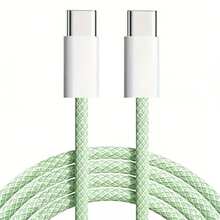 Fast Charging Nylon Braided 60W 5A Type C To Type C/USB To Type C Super Fast Charging Cable For S23 S22 S21 12Pro K50 K60 P40 P60 Android Phone Charger USB C Cord Pro Pro Data USB C Type C Transfer Cord Women's Day Gift - Multicolor - View 11