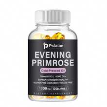 PSLALAE Evening Primrose Oil 1300mg - Balance Hormone, Reduces Menopausal Discomfort, Improve Endocrine Health, Promotes Skin & Immune Health - 120pcs - One bottle - Trial stage - View 9
