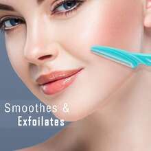 眉毛修剪器套装，新手必备，不锈钢女士剃须刀带防护网 - 安全剃刀 - 查看 7