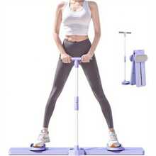 Multifunctional Ski Machine & Pilates Board - Adjustable Glute & Pelvic Floor Trainer, Full-Body Home Gym Equipment Suitable For Leg Workout, Core Strength Training, For Men & - Purple - View 5