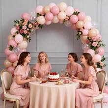 50 quả bóng bay màu hồng nhạt, bóng bay cao su trong suốt màu đào 10 inch, thích hợp cho sinh nhật bé gái, ngày Valentine và tiệc mừng em bé chào đời. - Nhiều màu - Xem 6
