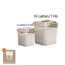 Large Capacity Airtight Rice Storage Container, Moisture-Proof And Insect-Proof Household Rice Bin - Multicolor - View 15