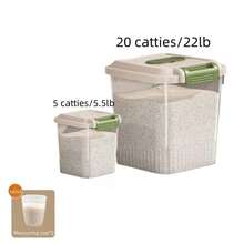 Large Capacity Airtight Rice Storage Container, Moisture-Proof And Insect-Proof Household Rice Bin - Multicolor - View 16