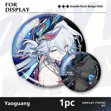 1枚崩坏：星轨徽章 - 哈哈时刻角色徽章 - 火花 - 耀光 - 刀锋 - 幻影 - 不灭之路 - 深红深渊 - 游戏外设徽章 - 背包徽章 - 收藏玩具 生日礼物 - 复活节礼物，愚人节礼物，惊喜礼物，完美礼物 - 彩色 - 查看 5