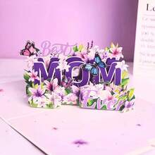 3D Purple Lily Pop-Up Card - Perfect For Expressing Gratitude On Thanksgiving, Mother's Day, Birthdays, Mother's Birthday, Christmas - A - View 6