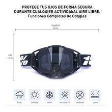 TendenciaGoglesss Motocross Gafas De Esquí Tacticos Anti NieblaCalidad premium - Amarillo-rojo - Ver 5