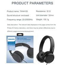 PHILIPS TAH4105 Wired Over-Ear Headphones With Bass, Suitable For Computer, Gaming, Monitoring - Noise-Proof, Foldable, Dynamic Bass And Comfortable Earcups, For Music, Gaming And Online English Learning - Nhiều màu - Xem 10
