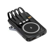 XBJ 10000mAh无线充电移动电源 - Lightning接口 - 便携式充电器，支持QC3.0快充，内置双USB接口 - 适用于所有支持磁吸无线充电功能的手机和电子设备，男女皆宜，是冬季假期户外旅行/露营和应急备用电源的理想之选，也是送给家人、朋友的生日礼物，适合户外露营等各种场合。 - 彩色 - 查看 17