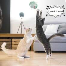 10-1 Uds.De bolas de juguete para gatos, ratón de peluche de primavera en jaula dentro de, ratón interactivo para perros y gatos, juguete colorido para el hogar, accesorios para mascotas XXOL - Color aleatorio A - Ver 2
