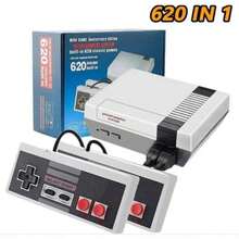 Mini Consola de videjuegos con controles para television, 620 juegos - Negro - Ver 2