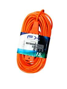 EXTENSIÓN ELÉCTRICA MULTICONTACTO USO RUDO 15 METROS 4 ENCHUFES - Tipo de Enchufe A USA (110-127V) - Ver 9