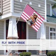 Custom Flag 3x5 FT Personalize With Photo Text Logo Name Flags Customized Banner For Outdoor Indoor Decoration, 1PC Blank Flag - Trắng - Xem 6