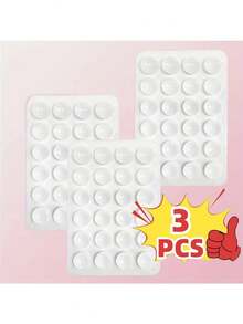 Bộ 3 giá đỡ điện thoại bằng silicon với cốc hút hai mặt, lực hút mạnh, thích hợp để chụp ảnh tự sướng/quay video, rảnh tay, tương thích với tất cả các điện thoại thông minh, món quà lý tưởng, tay cầm điện thoại dễ thương, hỗ trợ quay video, phụ kiện điện thoại thông minh - Quà tặng cho bạn bè/người thân - Nhiều màu - Xem 18