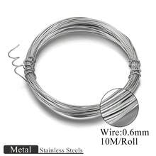 10m/Roll 0.3-1mm Stainless Steel Fine Wire, Jewelry Making Beading Wire, Curtain Wire, Single Strand Wire, Jewelry DIY Accessories, Women Stainless Steel Jewelry Handmade Supplies - Silver - View 12