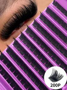 180/160/140/120pcs Eyelash Extension Kit (80D+100D+120D+150D+200D), Includes Lashes, Glue, And Tools, Allows You To Easily Create Professional-Level Lash Effects At Home. Professional Eyelash Extension Set, Easily Create Salon-Level Lash Effects At Home. Kit Includes: DIY Mink-Like Lashes, Strong Adhesive, And Precise Tools. - Multicolor - View 17