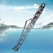 Bolsa portátil para caña de pescar con estampado de camuflaje, organizador de equipos de pesca con correa para el hombro/cruzada, bolsa ligera para transportar equipos de pesca al aire libre, gran capacidad para sostener cañas de pescar y accesorios, adecuada para pesca al aire libre, agua dulce y salada, pesca en ríos - Multicolor - Ver 4