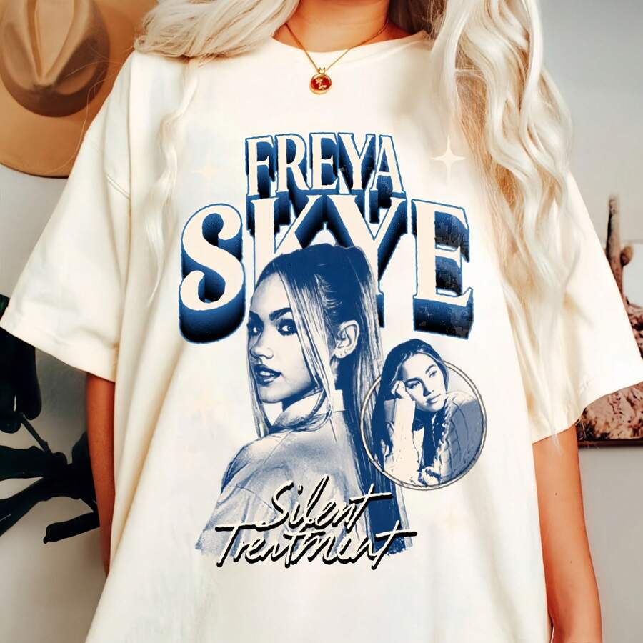 Freya Skye Retro Descendants Zombies Tour ComfortColor Shirt Descendants Character Oufit Trending Tee Disneyland Vacati - trắng - Xem 1
