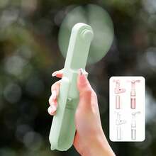 1pc Portable Foldable Travel Fan, Handheld Mini Fan, 270° Adjustable, USB Rechargeable, Personal Cooling Device, Outdoor Pocket Mini Fan, Gift For Students & Women, Mother's Day, Summer Outdoor Camping Travel Beach Sports Office School Pool Party Daily Use Portable Fan,Outdoor,Garden,Travel Essentials,Portable Essentials,Beach Essentials,Graduation Season,Commencement,Graduation Ceremony,Graduation Gift,Graduation Present,Graduation Gift,Graduation Present,Congrats Grad,Congratulations Graduate,Valedictorian,Finish School,Graduation Party,Outdoor Essentials,Travel Portable,Hiking Essentials,Camping Essentials,Portable Tools,Summer Essentials ,Summer Portable - Multicolor - View 8