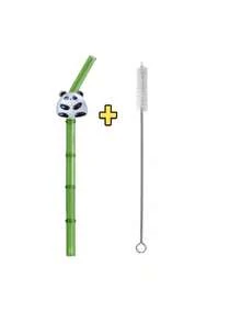 1/2/4支装顽皮熊猫造型装饰弯吸管，日常饮用必备，适用于果汁、咖啡、奶茶、下午茶及各种冷饮，返校必备，校园宠儿，派对首选。创意礼物，节日送礼佳选（适合送给女朋友/男朋友/父母/朋友），圣帕特里克节特别装备，暑假、夏令营、海滩、酒吧氛围营造的理想之选。 - 樣式1 - 查看 9