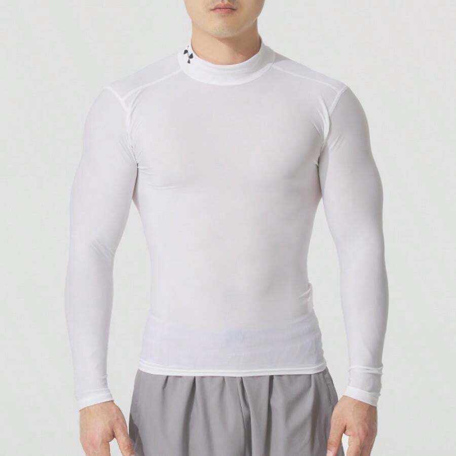 Under Armour HEATGEAR Compression Shirt, Moisture-Wicking, Lightweight, Stretchy Men's Training & Fitness Top - White - View 1