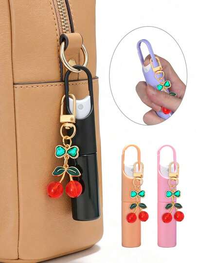 Portable Perfume Spray Bottle With Cute Cherry Keychain,Refillable Travel Fragrance Atomizer, Travel Perfume Bottle, Stylish Mini Scent Dispenser,For Purse/Bag/Keychain, Travel-Friendly, Leak-Proof Design, For Women Craft Enthusiasts And Fashion Enthusiasts,Suitable For Dating, Travel, Camping, And Commuting,Ideal Birthday Gift, Valentine's Day Gift, Party Gift, Wedding Gift