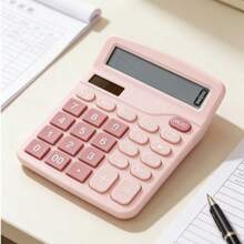 1pc 12-Digit Electronic Calculator: Dual Power Supply + Precise Calculation + Multi-Function Keys, Suitable For Office Finance Accounting, Student Homework, Household Daily Bookkeeping, High Cost-Performance Practical Tool, Easily Handle Various Numerical Calculations In 50 Scenarios - Multicolor - View 4