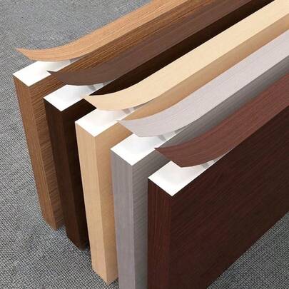 1条3米/118.11英寸PVC自粘桌边饰条，PVC封边胶带，适用于橱柜、桌面表面保护，可用于家具装饰、橱柜维修和门边修补。