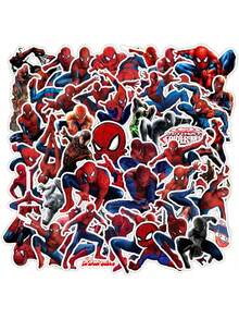 Marvel Bộ 50 miếng dán Người Nhện, hình dán phim hoạt hình, tự dán lên ván trượt, laptop, xe máy, chống thấm nước, hình dán hoạt hình ngộ nghĩnh, đồ chơi trẻ em, quà tặng, đồ trang trí. - Nhiều màu - Xem 2