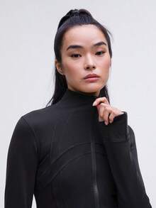 Lululemon Define Jacket Luon Black-For Yoga Gym Running-Sweat-Wicking-Yoga-All Seasons Sport-Spring/Summer-Autumn/Winter-Back To School- Mother's Day Gifts-Father's Day Gift - 黑色 - 查看 4