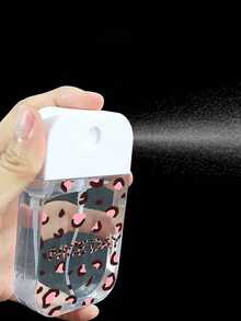 1个新款时尚个性化美拉德棕色豹纹白色香水可填充瓶，是春季旅行和情人节的理想礼物，时尚纳米喷雾补充瓶，保湿便携，简约百搭设计 - 彩色 - 查看 2