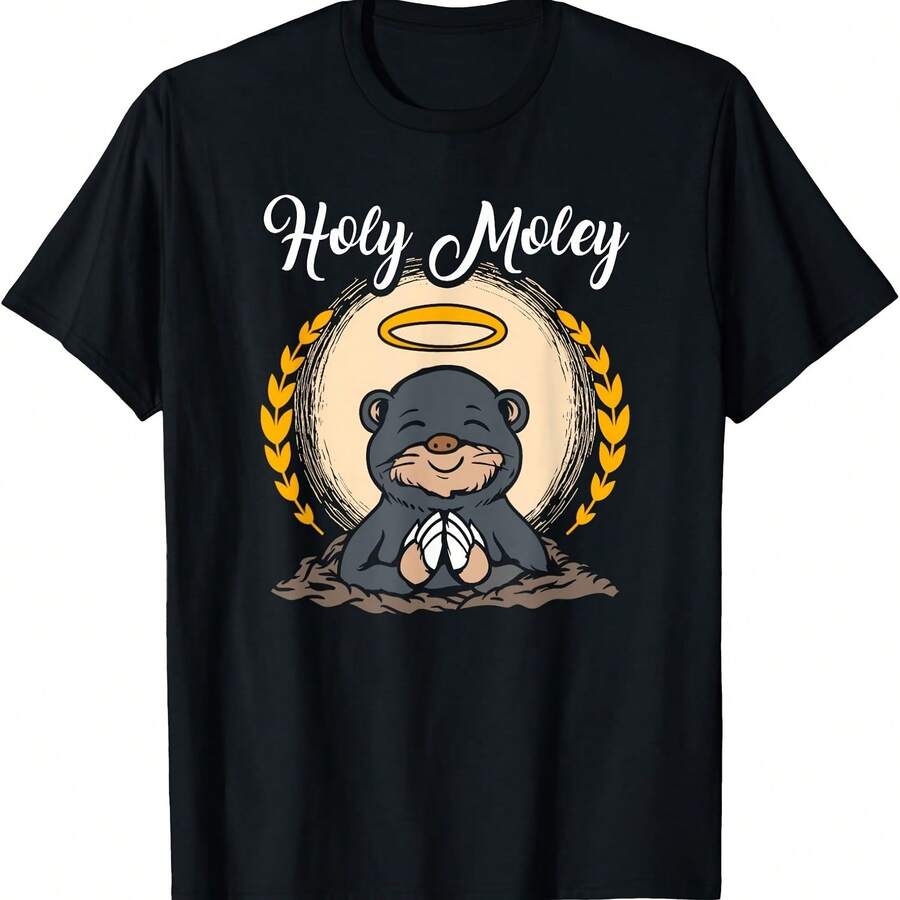 Camiseta Holy Moley Día del Topo Química Juego de palabras divertido - Negro 1 - Ver 1