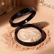 Baked Balance Matte Finishing Powder Foundation Buildable Sheer To Light Coverage - Satin Finish Waterproof Long Lasting Full Coverage Makeup Base - Multicolor - View 2