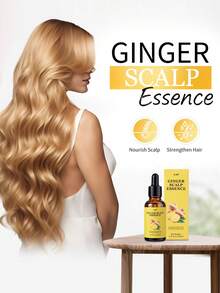 生姜头皮按摩油，生姜护发精油，天然滋养头皮油，蕴含生姜和迷迭香，情人节和母亲节的完美礼物，男女皆宜 - 薑 - 查看 4