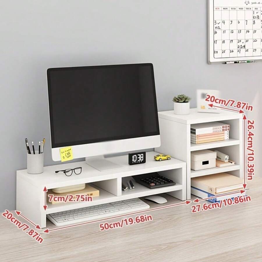 Monitor Stands - White-b - View 1