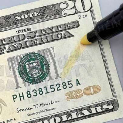 便携式水性验假笔，迷你手持式验假笔，水性笔，可用于验证重要物品的真伪，防水、速干、防污，书写流畅，握感舒适，经久耐用，适用于艺术创作和书写，是返校用品、办公、教室和家庭使用的理想之选，也是冬季用品、感恩节、圣诞节、沙特国庆日、新年、情人节、生日等节日送给男友、女友和成年人的礼物。