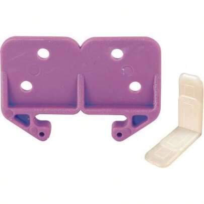 Prime-Line R 7130 3/32 In. X 1-3/16 In., Purple Drawer Guide Kit (Pack Of 2)