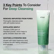 Anua Heartleaf Quercetinol Pore Deep Cleansing Foam 150ml, Minimize Pores, Face Wash For Pore Refining Cleanser, Exfoliation, Hydrating Daily Facial Cleanser For Double Cleansing, Gentle Foaming With BHA, Korean Skin Care, Korean Face Wash, Best Selling Face Wash, Reduce Impurities, Moisture Face Wash, Kbeauty, K-Beauty, Girlfriend Boyfriend Friend Wife Husband Birthday Gift, Summer Essential, Must Have Face Cleaning - 深層清潔 - 查看 2