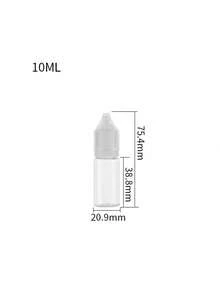 Botella gotero delgada, 5ml/10ml/15ml/20ml/30ml/50ml Botella vacía para gotas de ojos, Botella vacía para gotas de ojos, Tapa de botella gotero de líquido apretable de mascota, Perfecta para volver a la escuela y viajar, Portátil y ligera - Accesorios de viaje, Botella de viaje portátil, Botella de gel con punta puntiaguda Botella gotero apretable Botella de plástico transparente, Suministros para tatuajes, Adecuada para tinta líquida, pintura al óleo, arte y manualidades, Accesorios de viaje, Artículos esenciales de viaje - Multicolor - Ver 10