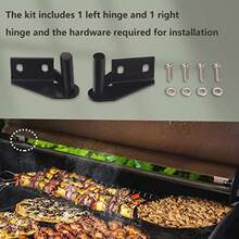 Lid Hinge Kit 1 X Left Side And 1 X Right Side Hinge Compatible With Many Traeg-Er Grills Models Hinges For Traeger Lid Hinge Kit Included Installation Hardware KIT0001 - 如圖 - 查看 2