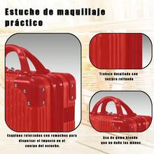 Set Maletas Kit Viaje Mano Avion 20in Con Caja  Maquillaje - Azul - Ver 11