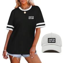 9pcs Letter Embroidery New Design "LIMITED EDITION" Iron On Patches, For Party Clothes, Hats, Pants, Shoes,Give To Friends (Black And White, Golden) - B - View 4