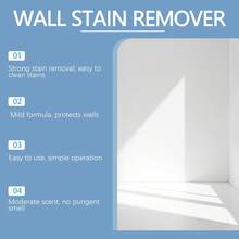 ¡Renovación de pared sin esfuerzo! Spray de limpieza suave todo en uno, fórmula de acción rápida para manchas y marcas resistentes, protege la textura de la pared mientras disuelve la suciedad, elemento esencial para el mantenimiento diario del hogar - Líquido - Ver 7