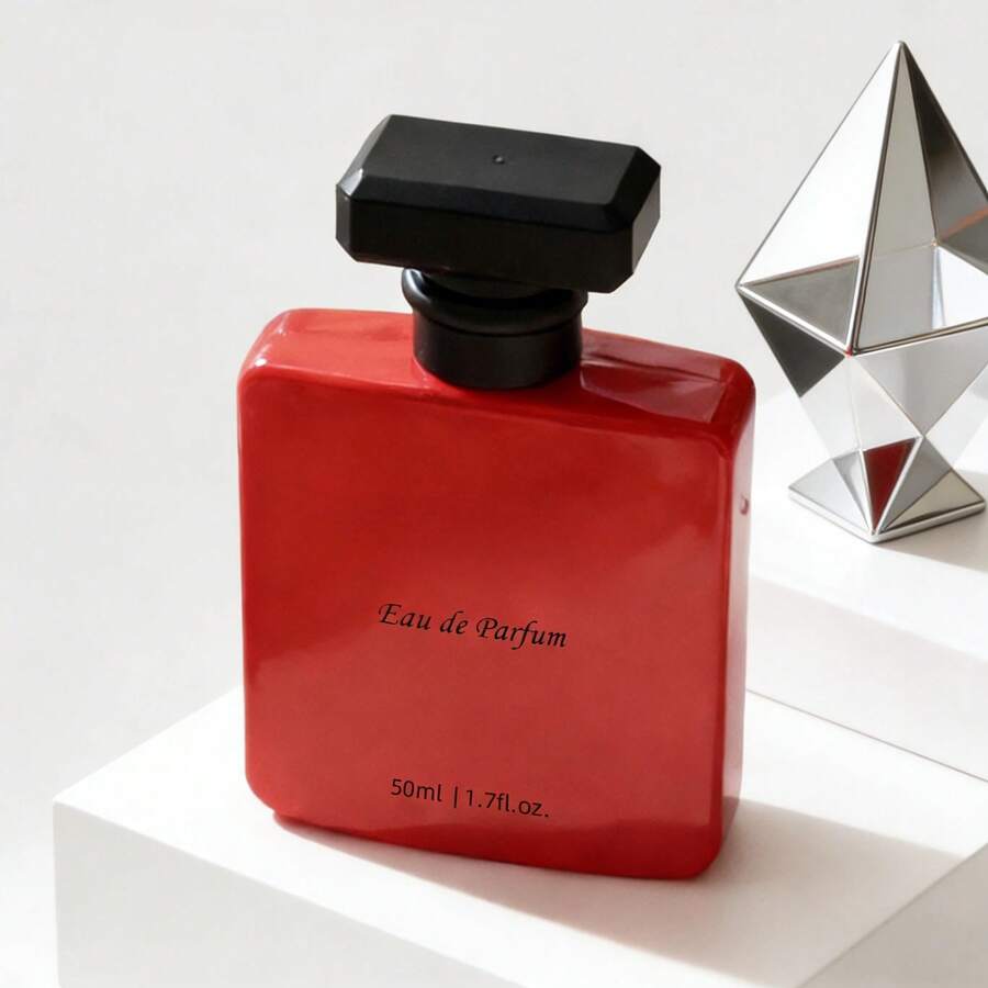 Perfume.Glassky.Eau de Parfum Scent Collection.Red & Black Square Bottle Edition.Eau de Parfum (Unisex)-50ml.Woody Floral Fragrance Ofertas - Notas florales amaderadas - Ver 1