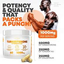 Bestseller!Peak Revival Turkesterone 1000 Mg Capsules Supplement With Tongkat Ali For Muscle Growth Strength Enhancement & Gut Care 60 Vegan Softgels Daily Vitamin For Men & Women.Supplement Vitamin,Free Shipping. - 3bottle - View 5