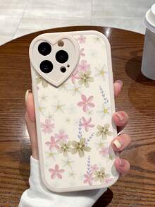 1个TPU心形皮革花朵摄像头保护壳，兼容 11、12、13、14、11 Pro Max、12 Pro Max、13 Pro Max、14 Pro Max、XR、15、15 Pro、15 Pro Max、16、16 Pro、16 Plus、16 Pro Max - 彩色 - 查看 3