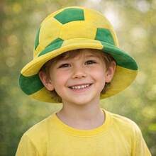 Soccer Ball Hat Brazil Green Yellow Party Fans World Cup Carnival Party - Mũ chóp cao LU3499 - Xem 6