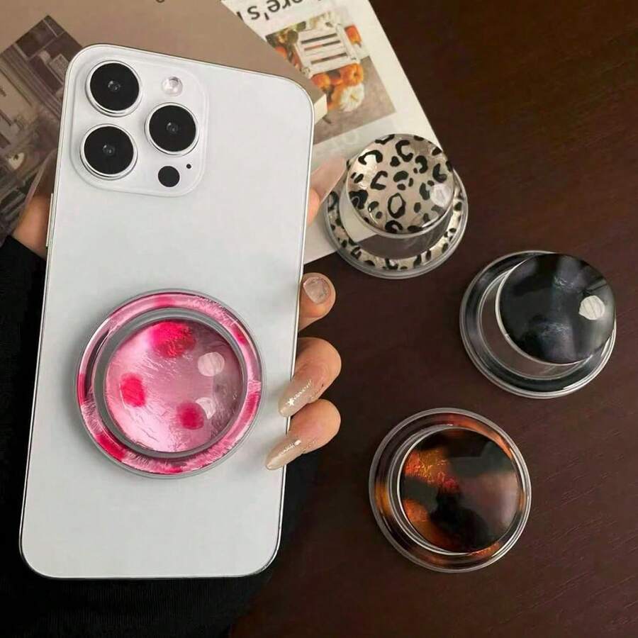 Adjustable Mother Of Pearl 1pc Colorful Shell Pattern Magsafe Magnetic Phone Holder Ins Style Spring Gift - Multicolor - View 1
