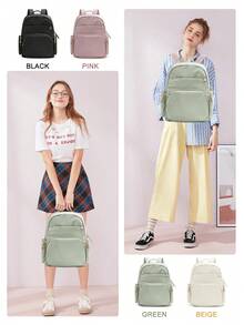 14/15 Inch Laptop Backpack, Waterproof And Lightweight, Suitable For Travel, Work, Business, Teachers, Nurses, Fashion Women/Girls, Students. Random Shipment Of New And Old Versions. - Green - View 7