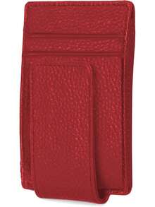 ¡RecomendadoVedicci Cartera de Piel para Hombre con Clip Magnético para Billetes de Fácil Acceso. Billetera Delgada para hasta 8 Tarjetas. Cartera Vintage para Caballero. Men Wallet (Café)¡Top de Temporada - Rojo - - Ver 9